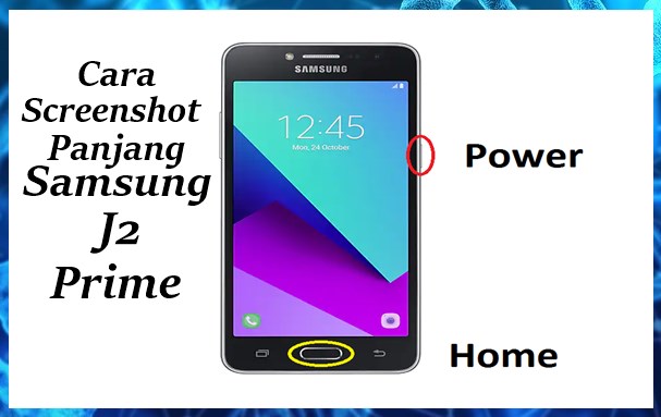 Cara Sreenshot Panjang Samsung J2 Prime Dengan 3 jari