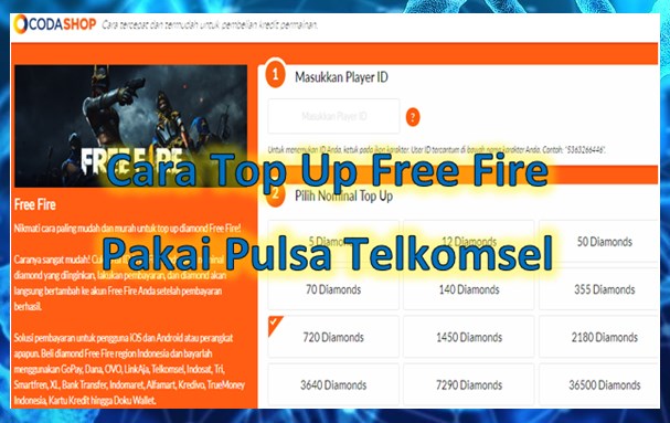 Cara Top Up FF Pakai Pulsa Telkomsel Murah