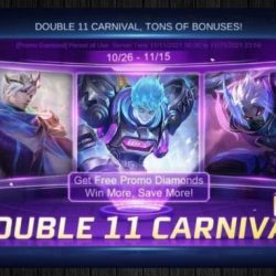 Event Double 11 Carnival Mobile Legend, Berhadiah Skin Epic