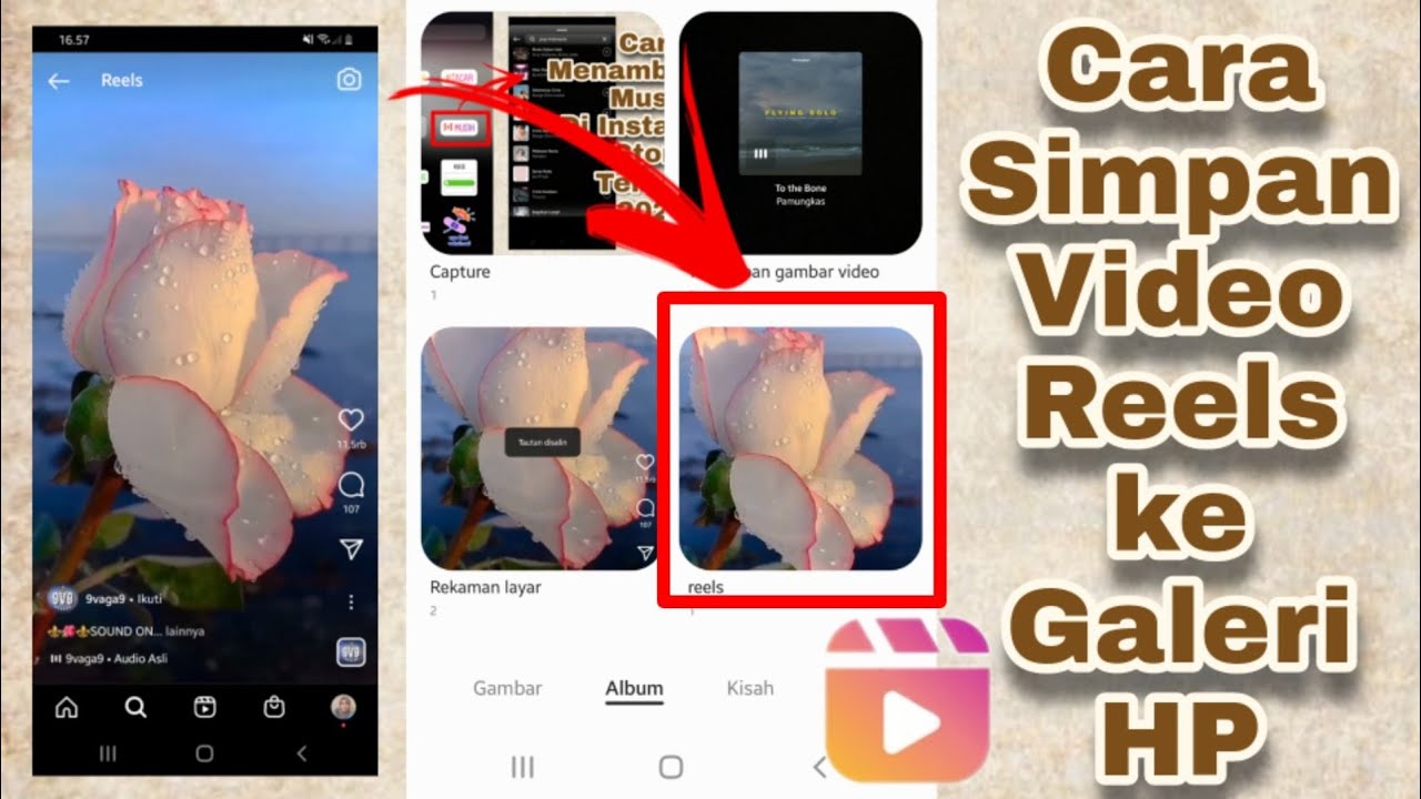 Cara Menyimpan Video Reels Instagram Dengan Musik Langsung ke Galeri