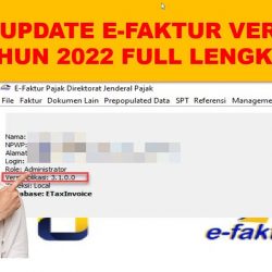 Cara Update Efaktur 3.1 Vesri Terbaru 2022 Anti Error