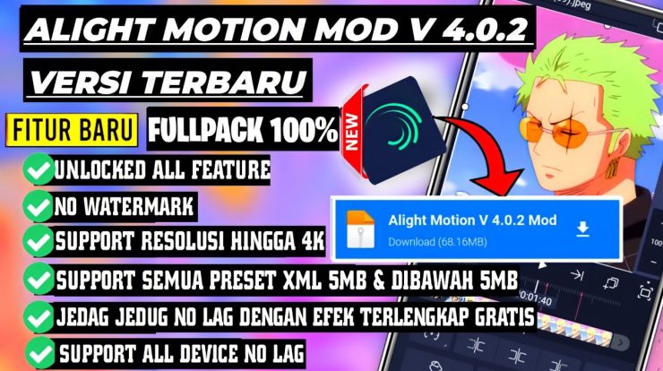 Link Alight Motion Mod Apk 4.0 4 Tanpa Watermark Versi Terbaru