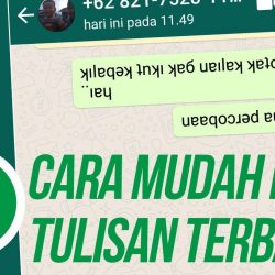 5 Cara Membuat Text Terbalik di WhatsApp Tanpa Aplikasi