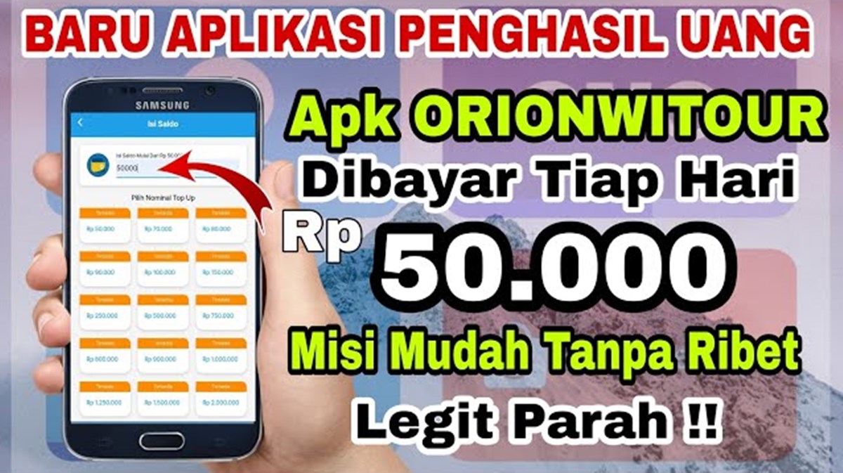 Aplikasi OrionWiTour Apk Penghasil Uang Apakah Penipuan?