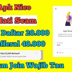 Aplikasi Nico Apk Penghasil Uang 50.000 Membayar Apa Penipuan?
