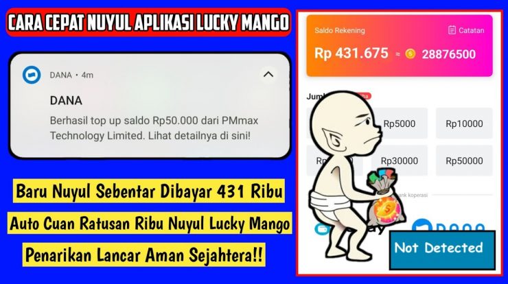 Lucky Mango Apk Penghasil Saldo DANA 50 Ribu Apakah Scam?