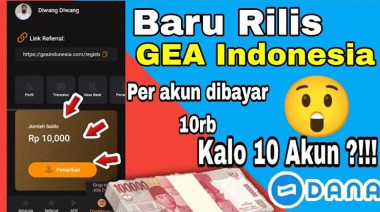 GEA Indonesia Apk ( Geaindonesia Com) Penghasil Uang Apakah Penipuan?