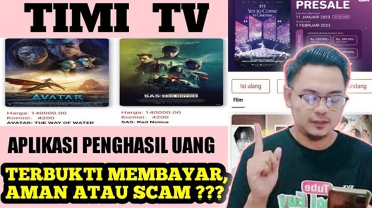 Timi TV Apk (TimiTV Com) Penghasil Uang Apa Aman Membayar Atau Penipuan?