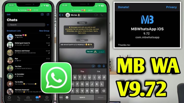 MB WhatsApp iOS 9.72 Download MB WA Versi Terbaru Mod Apk
