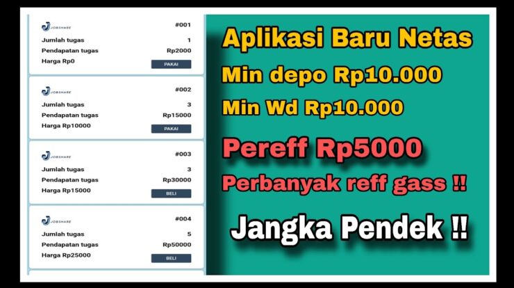 Jobshare My.id Apk Penghasil Uang Apa Aman Membayar Atau Penipuan?