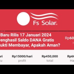 Fs-Solar Com Apk Penghasil Uang Bonus Login 10.000 Apakah Investasi Aman Atau Penipuan?