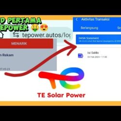 TE Solar Power Apk Login (Tepower) Penghasil Uang Apa Investasi Aman Membayar Atau Penipuan?