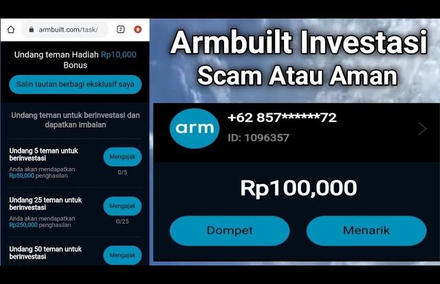 ArmBuilt.com APK Investasi Apakah Penghasil Uang Aman Atau Penipuan?
