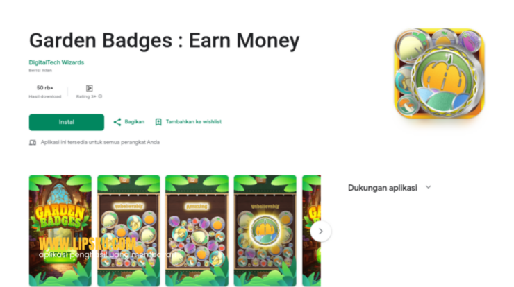 Garden Badges APK Game Penghasil Saldo Dana 200.000, Apakah Aman dan Membayar?