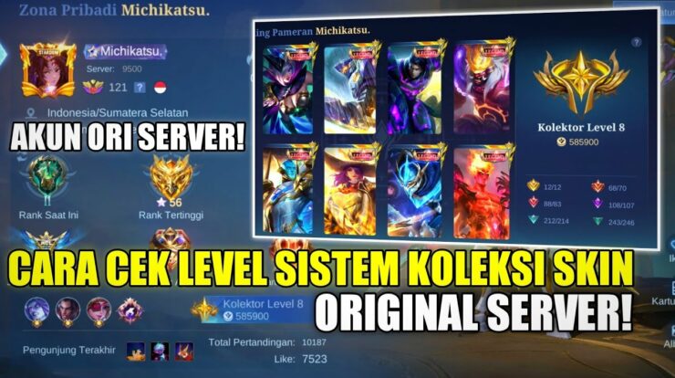 Cara Mudah Akses Sistem Koleksi Rilis Ori Server Mobile Legends (ML)