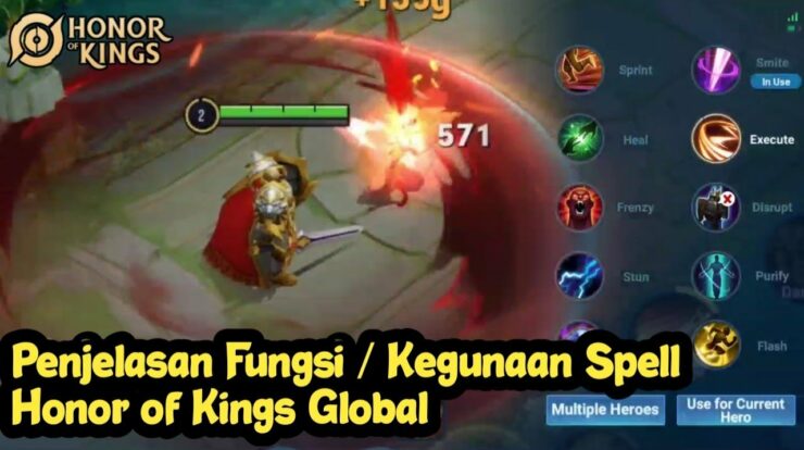 10 Jenis Spell dalam Honor of Kings Berikut Daftar dan Manfaatnya