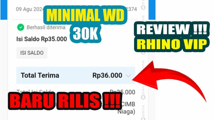 Rhino-vip.com Situs Penghasil Uang Apa Aman Membayar Atau Penipuan?