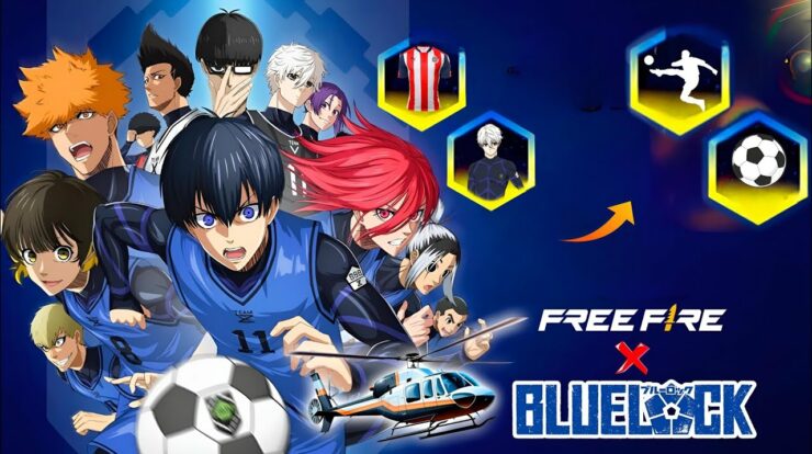 Kolaborasi Free Fire x Blue Lock Berikut Tanggal Rilis Game Battle Royale dan Anime Sepak Bola