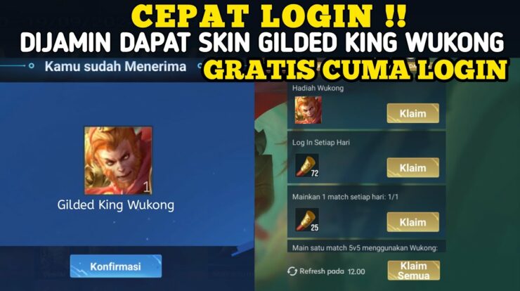 Panduan Lengkap Cara Mendapatkan Skin Wukong Gilded King di Honor of Kings