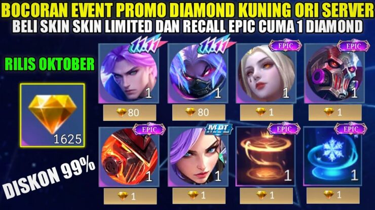 Panduan Lengkap Event Diamond Kuning Mobile Legends Oktober 2024