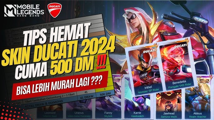 Panduan Lengkap Event Ducati Mobile Legends 2024 Begini Strategi Mendapatkan Skin Eksklusif dengan Efisien