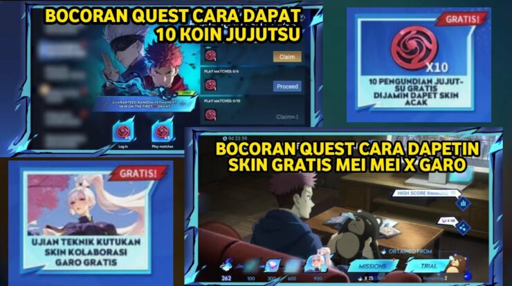 Cara Mendapatkan Skin Garo Mei Mei Gratis di Event Kolaborasi HOK x Jujutsu Kaisen