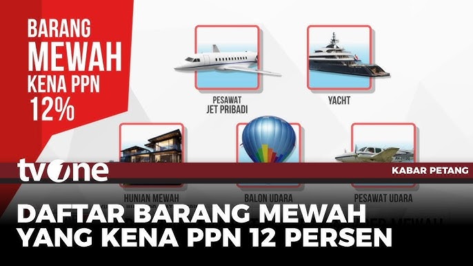 Daftar Barang dan Jasa yang Terdampak Tarif PPN 12%