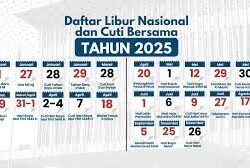 Daftar Hari Libur Nasional dan Cuti Bersama Tahun 2025 di Indonesia