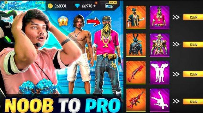 KingTomplo FF + Cara Mendapatkan Emote dan Diamond Free Fire Gratis Secara Legal